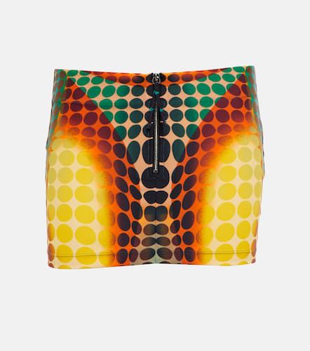 Minigonna in mesh a pois - Jean Paul Gaultier - Modalova