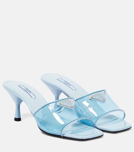 Prada Leather-trimmed PVC mules - Prada - Modalova