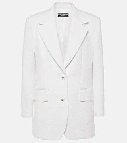 Cotton-blend tweed blazer - Dolce&Gabbana - Modalova