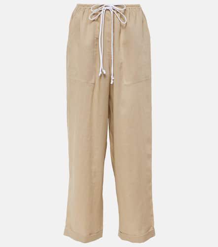 Pantalones anchos de lino - Tory Burch - Modalova