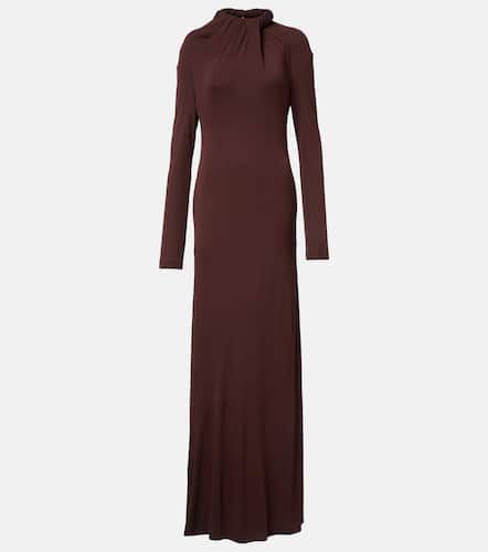 Gathered crÃªpe jersey gown - Alexander McQueen - Modalova