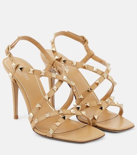 Sandalen Rockstud 110 aus Leder - Valentino Garavani - Modalova