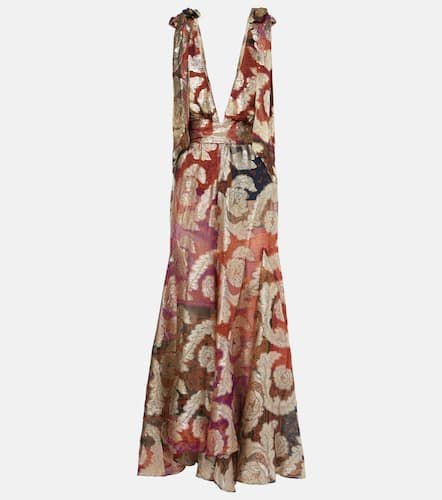 LamÃ© jacquard maxi dress - Farm Rio - Modalova