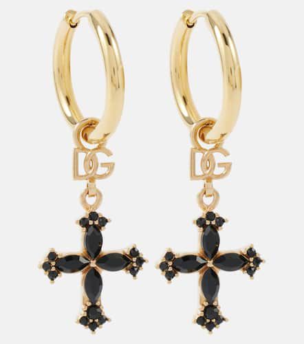 Dolce&Gabbana Cross hoop earrings - Dolce&Gabbana - Modalova