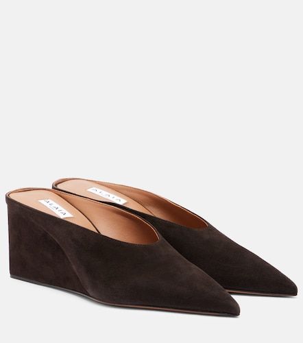 Alaïa Mules Cube 75 de ante con cuña - Alaia - Modalova