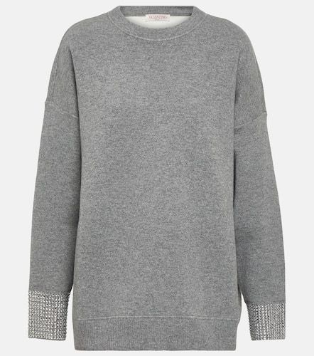 Embellished wool-blend sweater - Valentino - Modalova