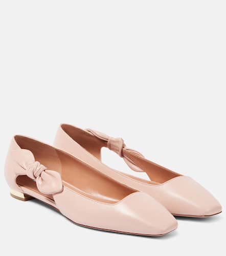 Ballerinas Very Bow Tie aus Leder - Aquazzura - Modalova