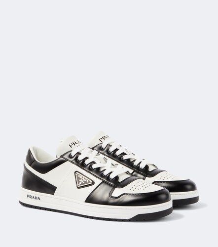 Prada Downtown leather sneakers - Prada - Modalova