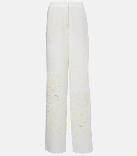 Embroidered Beauty linen wide-leg pants - Dorothee Schumacher - Modalova