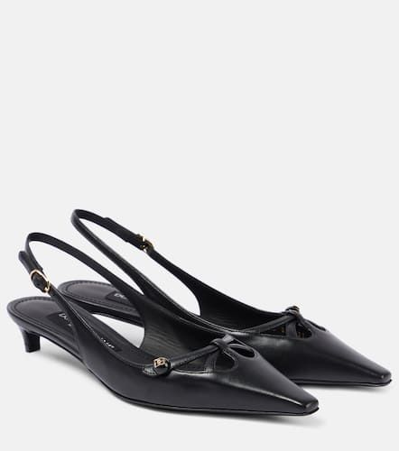 Pumps slingback in pelle - Dolce&Gabbana - Modalova