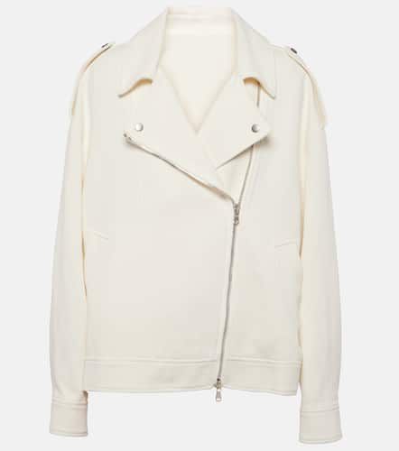 Cotton and linen biker jacket - Brunello Cucinelli - Modalova