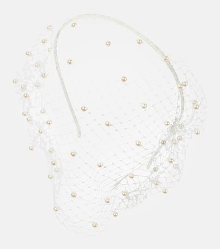 Diadema Voilette con adornos de perlas - Jennifer Behr - Modalova