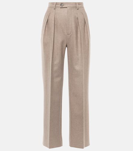High-rise wool and cashmere suit pants - Loro Piana - Modalova