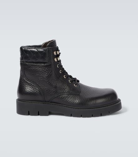 Haddock leather combat boots - Bottega Veneta - Modalova