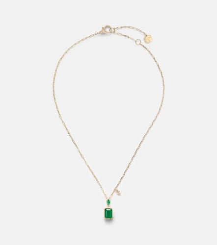 Kt pendant necklace with emeralds and diamond - Shay Jewelry - Modalova