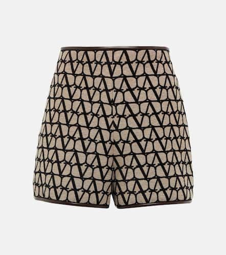 Shorts Toile Iconographe con piel - Valentino - Modalova