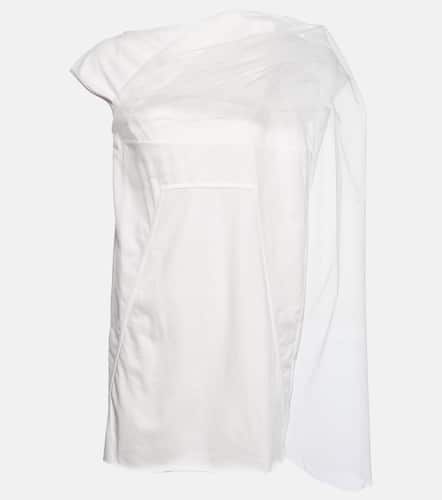 Vestido corto de algodón y tul - Rick Owens - Modalova