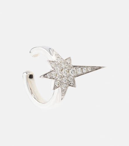 Einzelner Ear Cuff North Star aus 14kt Weißgold mit Diamanten - Robinson Pelham - Modalova