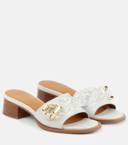See By ChloÃ© Embellished leather mules - See By Chloe - Modalova