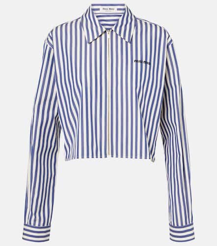 Miu Miu Camicia in cotone a righe - Miu Miu - Modalova