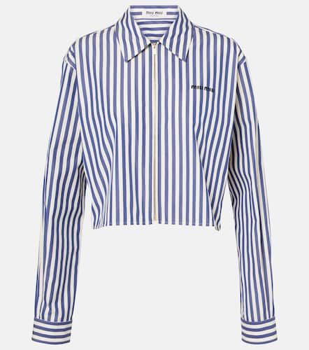Miu Miu Striped cotton shirt - Miu Miu - Modalova