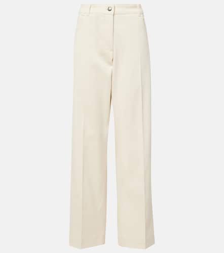 Cotton gabardine straight pants - Moncler - Modalova