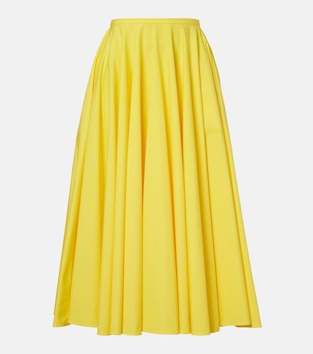 Gonna midi in cotone plissé - Givenchy - Modalova