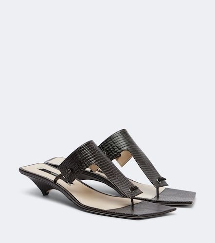 Christen Mules Edge de piel grabada - Christen - Modalova