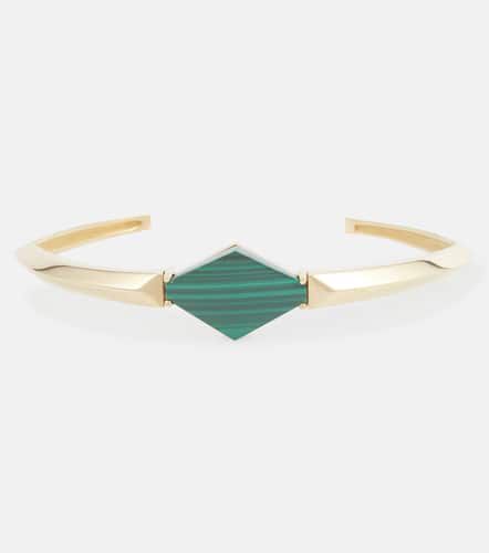 Deco Rombo 9kt arm cuff with malachite - Aliita - Modalova