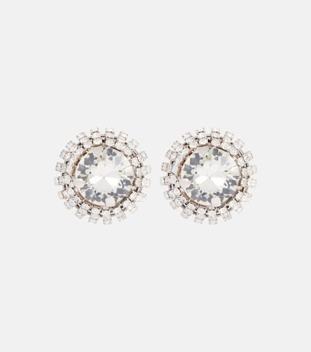 Crystal-embellished clip-on earrings - Miu Miu - Modalova