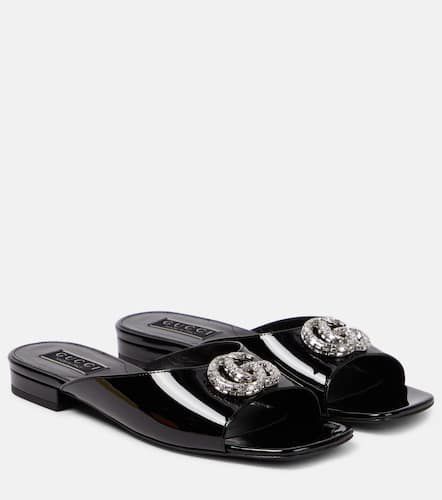 Sandalias de charol adornadas con GG - Gucci - Modalova