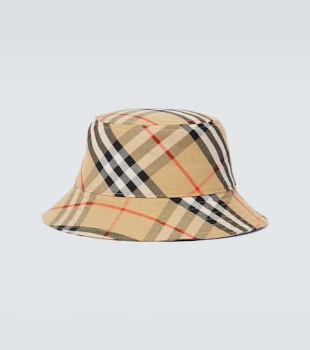 Sombrero de pescador con EKD y Check - Burberry - Modalova