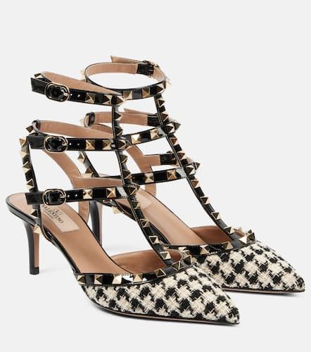 Pumps Rockstud 65 aus Tweed mit Leder - Valentino Garavani - Modalova