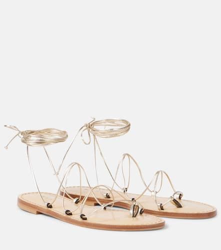 Sandalen Serengetti aus Metallic-Leder - Amanu - Modalova