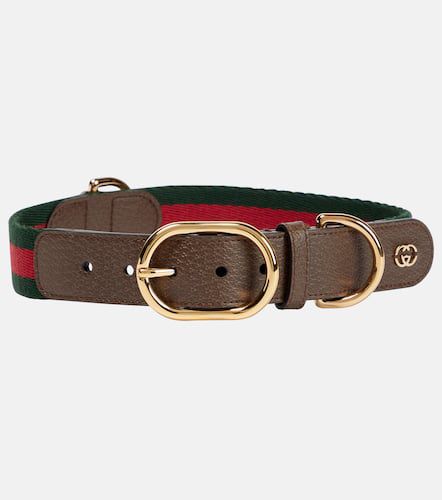 Halsband für Hunde Web Stripe L/XL mit Lederimitat - Gucci - Modalova