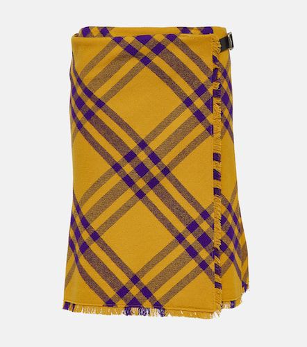 Burberry Checked wool wrap skirt - Burberry - Modalova