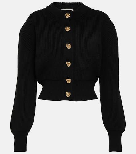 Cropped wool and cashmere cardigan - Alexander McQueen - Modalova