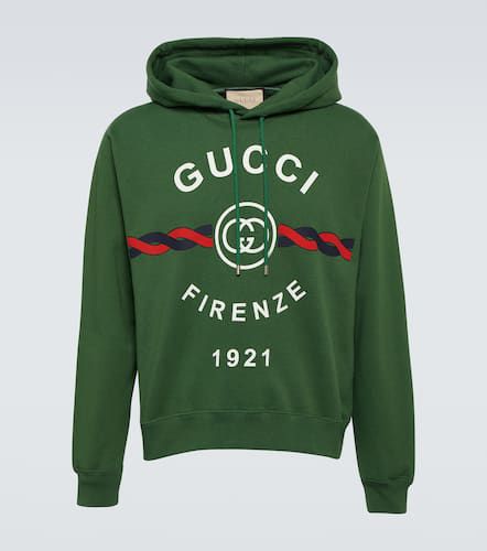 Gucci Interlocking G cotton hoodie - Gucci - Modalova