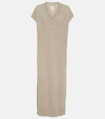 Cable-knit cashmere sweater dress - Jardin des Orangers - Modalova