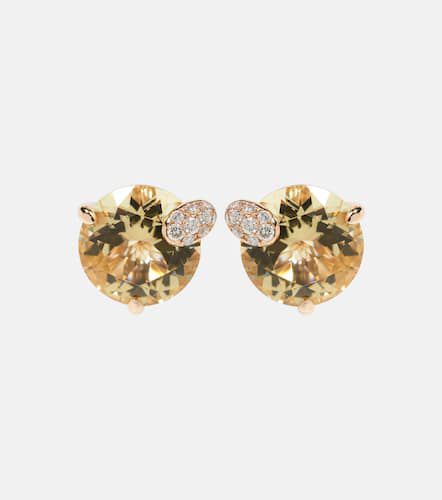 Peekaboo 18kt rose earrings with beryls and diamonds - Bucherer Fine Jewellery - Modalova