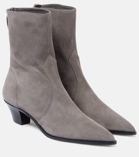 Ankle Boots Brunswick 45 aus Veloursleder - Aquazzura - Modalova