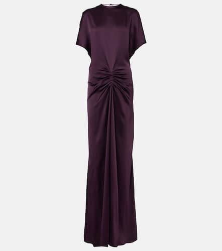 Gathered crÃªpe satin gown - Victoria Beckham - Modalova