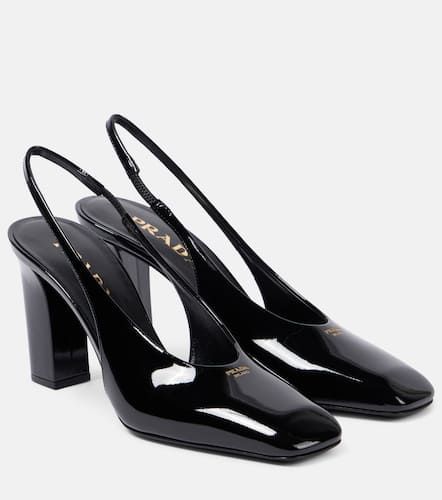 Patent leather slingback pumps - Prada - Modalova