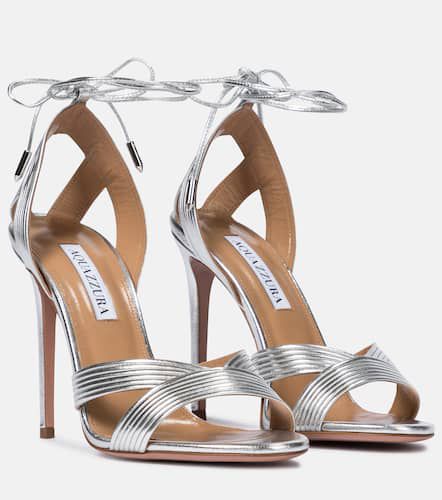 Sandalen Ari 105 aus Metallic-Leder - Aquazzura - Modalova