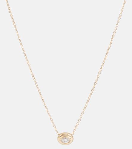 Collar Lenox Reign de oro de 18 ct con diamante - Melissa Kaye - Modalova