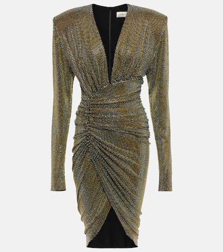 Crystal-embellished jersey minidress - Alexandre Vauthier - Modalova