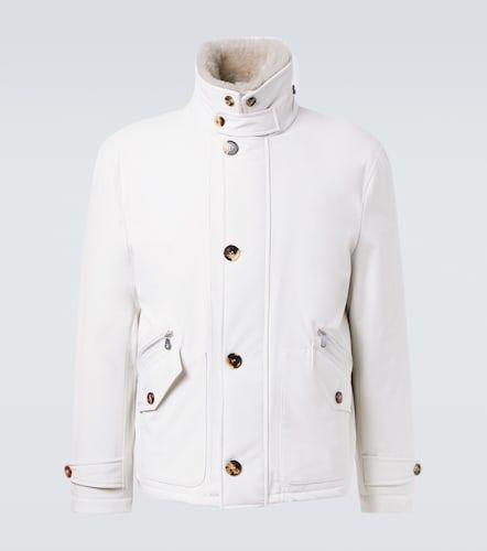 Shearling-lined jacket - Brunello Cucinelli - Modalova