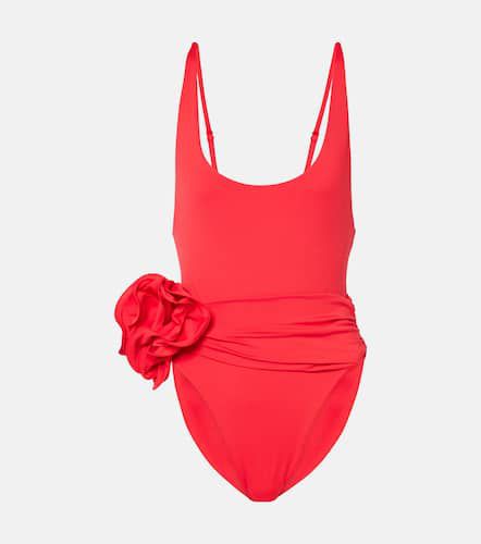 Floral-appliquÃ© ruched swimsuit - Magda Butrym - Modalova