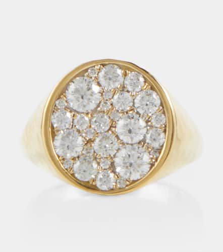 Ring Octavia Signet aus 18kt Gelbgold mit Diamanten - Octavia Elizabeth - Modalova