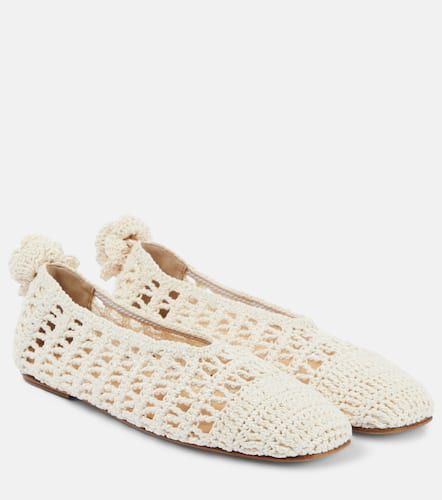 Floral-appliquÃ© crochet ballet flats - Magda Butrym - Modalova